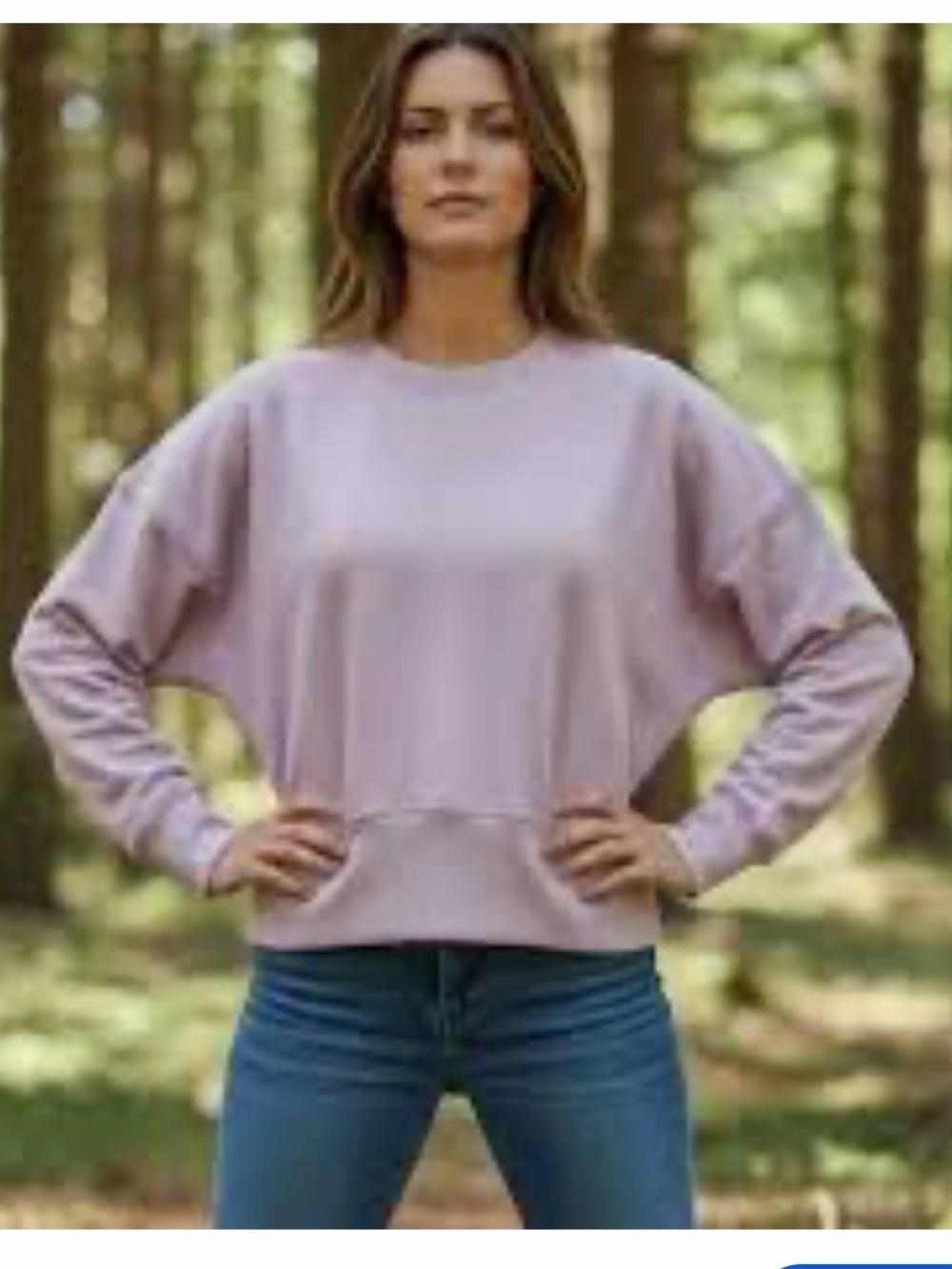 Athleta Lavender Crew Sweatshirt - Women's Pullover